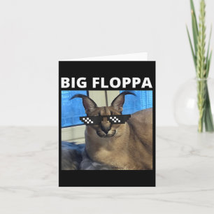 Cartão Gato Grande Floppa Meme