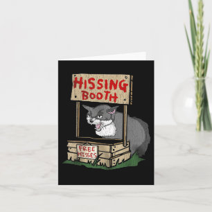 Cartão Gato Hissing Booth Free Hisses