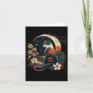 Cartão Gato Kawaii Anime Japonês Arte Divertida Homens Mu