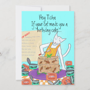 Cartão Gato Lover Engraçado Aniversário de Cooperários