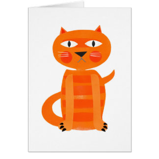 Cartão Gato mal-humorado