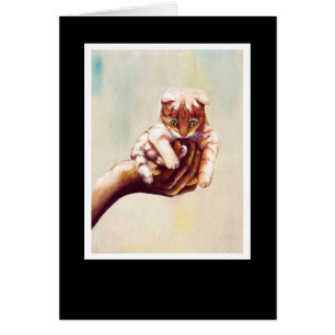 CARTÃO GATO NA MÃO