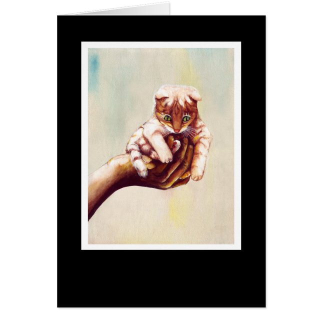 CARTÃO GATO NA MÃO (Frente)