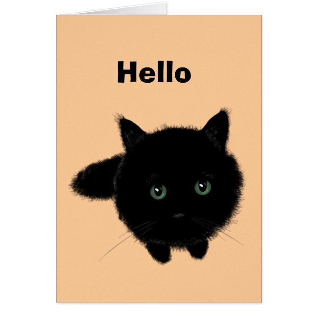 Cartão Gato Negro (Frente)