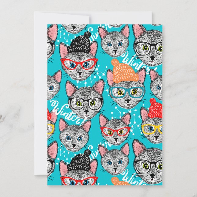 Cartão Gato no chapéu (Frente)