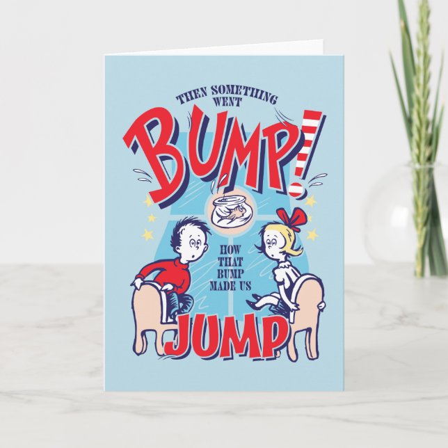 Cartão Gato no Chapéu | Então Algo Foi Bump (Frente)