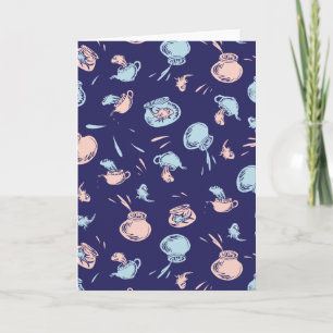 Cartão Gato No Chapéu O padrão de peixe