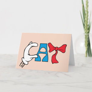 Cartão Gato no Chapéu   Texto de Cat