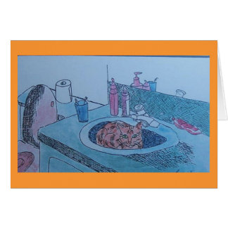 Cartão gato no dissipador