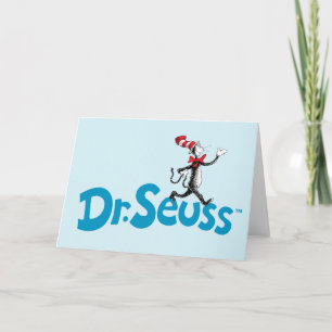 Cartão Gato no logotipo do chapéu