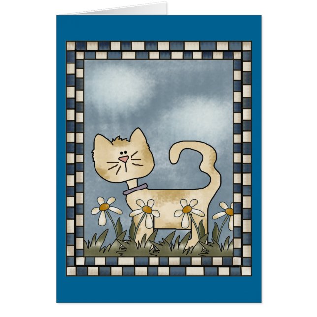 Cartão Gato no Prowl (Frente)