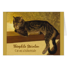 Cartão Gato num balustrado CC0575 Théophile Steinlen