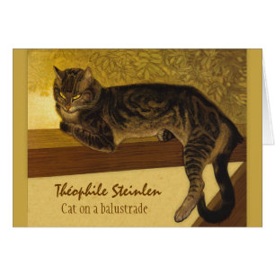 Cartão Gato num balustrado CC0575 Théophile Steinlen