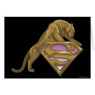 Cartão Gato Ouro de Supergirl