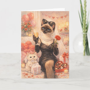 Cartão Gato para o Dia dos Namorados
