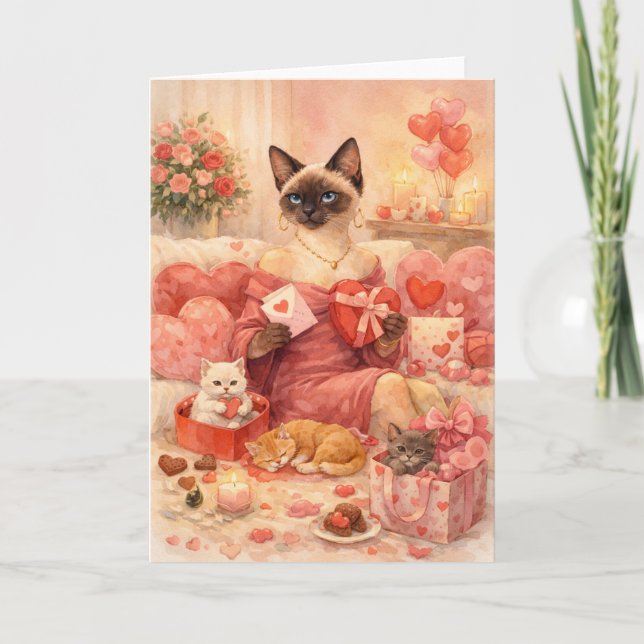 Cartão Gato para o Dia dos Namorados  (Frente)