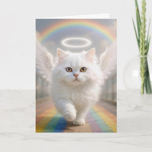 Cartão Gato Persa Simpatia com Asas de Anjo