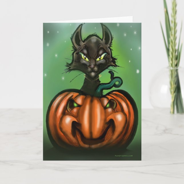 Cartão Gato Preto (Frente)