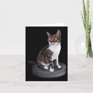 Cartão Gato Robô Gato De Gato De Vácuo Clonado Felino