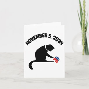 Cartão Gato Senhoras Para Kamala Harris