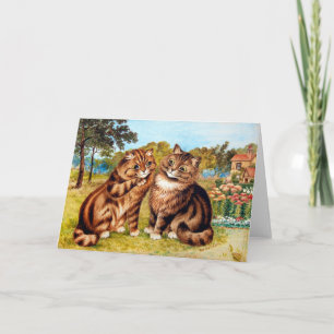 Cartão Gato Sussurro, Louis Wain