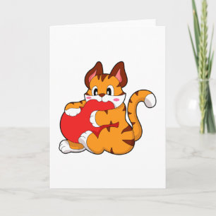 Cartão Gato tigre em Amor com Coração.PNG