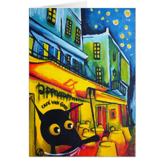 Cartão Gato & Van Gogh de Stressie