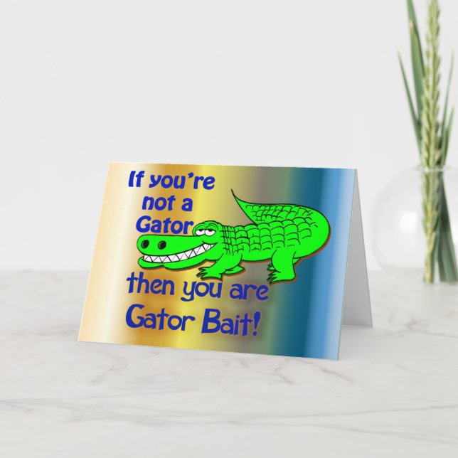 Cartão Gator Bait Saudações (Frente)