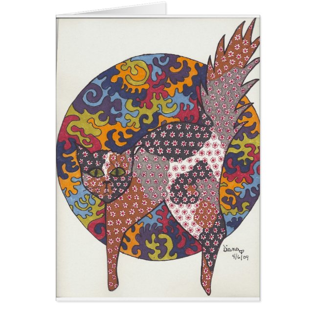 Cartão Gatos - Califlower (Frente)