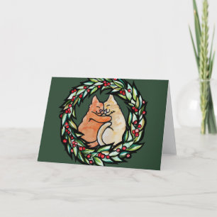 Cartão Gatos da Kitty de Yule