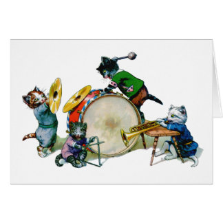 Cartão Gatos de Jazz