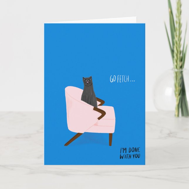 Cartão Gatos de Mod - Vá Buscar (Frente)