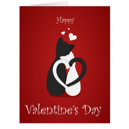 Cartão Gatos Dias de os namorados bonitos amam