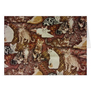 Cartão Gatos e Gatinhos