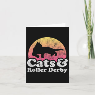 Cartão Gatos E Rolos Derby Mens Ou Gatos De Mulheres