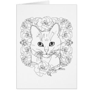Cartão Gatos Felizes e Agradecidos