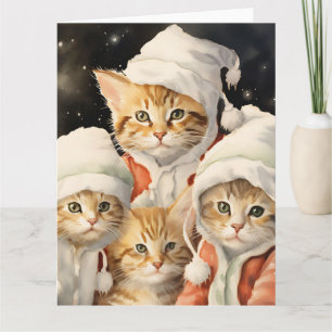 Cartão Gatos Festivos