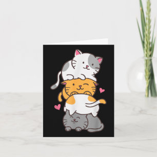 Cartão Gatos Gatos Filme Gatinho Bonito Anime Kawaii Neko