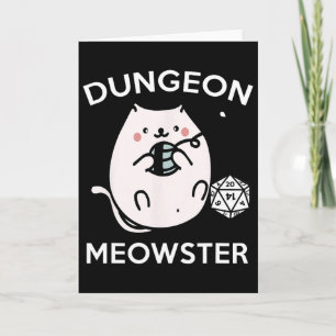Cartão Gatos Jogadores de Rpg Missão Lateral Divertido Ne