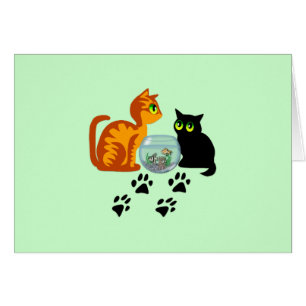 Cartão Gatos no jogo