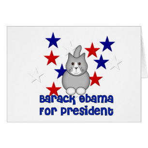 Cartão Gatos para Obama