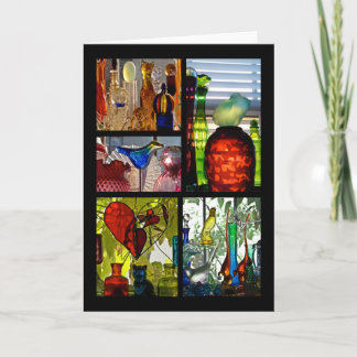 Cartão Gatos, Pássaros e Sapos