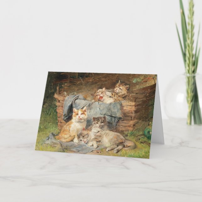 Cartão Gatos Reproduzíveis | Julius Adam, o Younger (Frente)