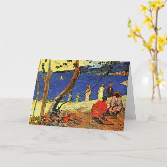 Cartão Gauguin - A costa (Flor Amarela)