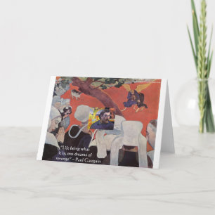 Cartão Gauguin "Life/Wisdom" Quote Gifts & Tees