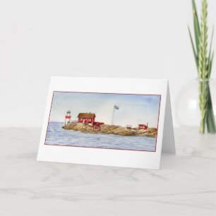 Cartão Gaveskar Lighthouse Greeting Card