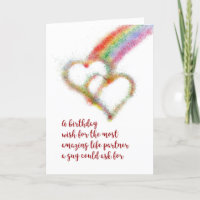 Gay Birthday Wish for Life Partner
