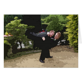 Cartão gay de casamento