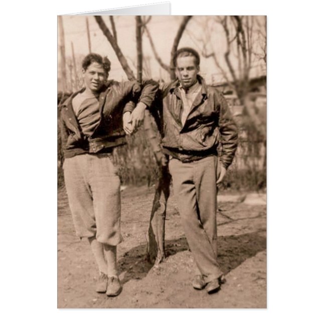 Cartão Gay do vintage (Frente)