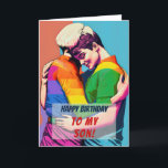 Cartão Gay Filho da Mãe Aniversário<br><div class="desc">Tem um filho que é LGBTQ? Procurando uma maneira doce de dizer a eles "Parabéns" e que você os ama exatamente como eles são e que você é um pai de apoio? Deseje um Parabéns muito Feliz - gay para seu filho com este cartão de aniversário inspirado no LGBTQ ....</div>